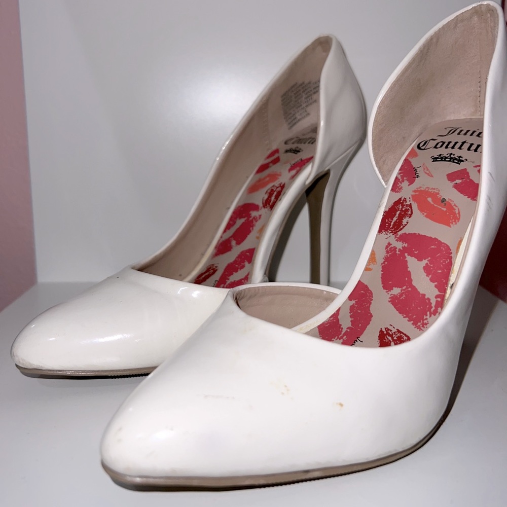 White Juice Couture heels 🤍